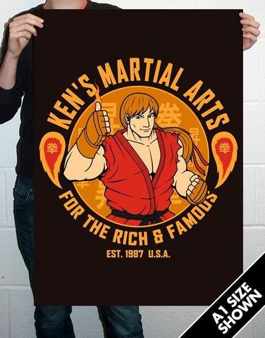 Ken's Martial Arts Poster