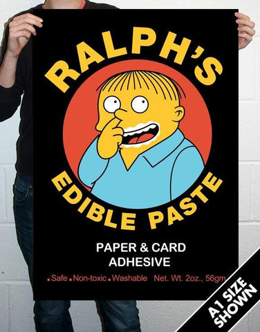 Ralph's Edible Paste Poster