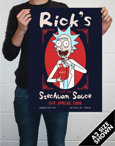 Rick's Szechuan Sauce Poster