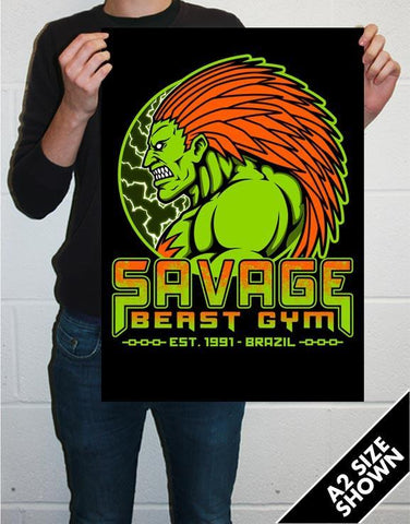 Savage Beast Gym Poster